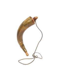 Traditional Brown Medium Powder Horn