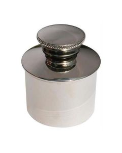 Nickel Plated Extra Large Round Oil Bottle