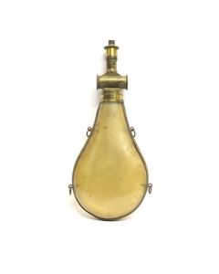 French Brass Mounted Powder Flask
