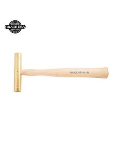 Grace USA 8 Ounce Long Brass Hammer