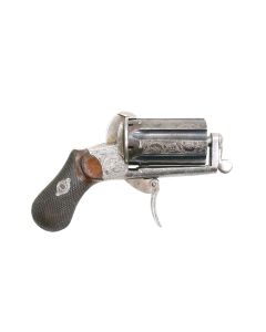 7mm Pinfire Six Shot Deluxe Pepperbox Pocket Revolver