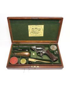 Cased 50 Bore Tranter Second Model Double Trigger Percussion Revolver Retailed By B. Cogswell