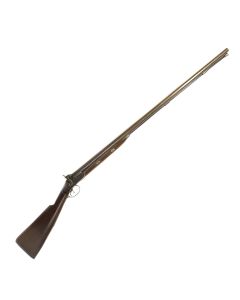 Double Wild Fowling Percussion Shotgun by Hollis and Sheath, 10 Bore