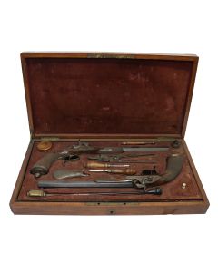 Pair of .350 Duelling/Target Pistols by E. Barrie of Buenos Aires