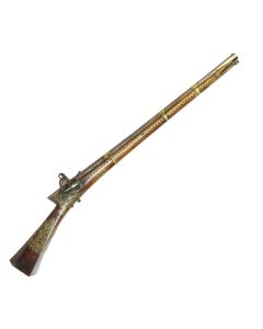 40 Bore Ottoman Balkan Miquelet Lock Rifle With Rifled Barrel
