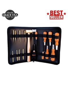 Grace USA - 17 Pc Gun Care ToolSet In Nukaf Case