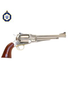 Uberti 1858 New Army Target Stainless Steel 8 Barrel Black Powder Revolver 44cal