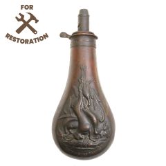 Copper Teardrop Powder Flask by Dixon